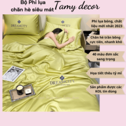Bộ chăn ga phi lụa trơn nhà TamyDecor sang trọng 40 màu nhập khẩu » TamyDecor - Chăn ga gối đệm 18 7 » TamyDecor - Chăn ga gối đệm