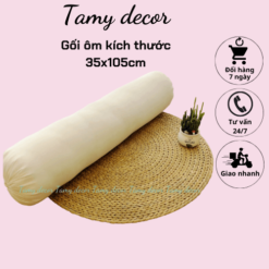 Ruột gối ôm kích thước 35x100cm cao cấp TamyDecor