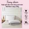 Ruột gối trần bông quả trám cao cấp vỏ gối cotton 100% TamyDecor kích thước 50*70cm