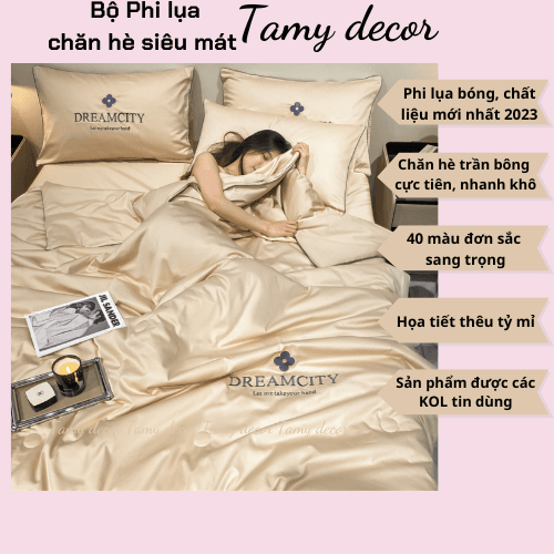 Bộ chăn ga phi lụa trơn nhà TamyDecor sang trọng 40 màu nhập khẩu » TamyDecor - Chăn ga gối đệm Bộ chăn ga phi lụa trơn nhà TamyDecor sang trọng 40 màu nhập khẩu - Ảnh 21
