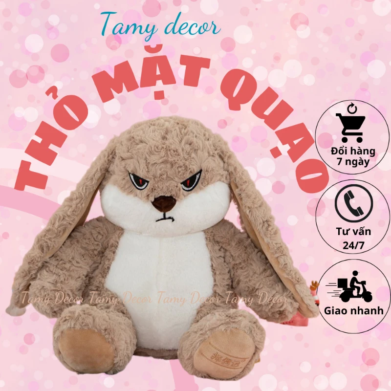 Gấu bông thỏ mặt quạo tai dài thỏ tức giận Tamy Decor » TamyDecor - Chăn ga gối đệm Gấu bông thỏ mặt quạo tai dài thỏ tức giận Tamy Decor - Ảnh 7