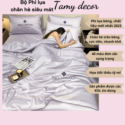 Bộ chăn ga phi lụa trơn nhà TamyDecor sang trọng 40 màu nhập khẩu » TamyDecor - Chăn ga gối đệm Bộ chăn ga phi lụa trơn nhà TamyDecor sang trọng 40 màu nhập khẩu - Ảnh 22