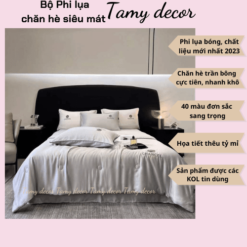 Bộ chăn ga phi lụa trơn nhà TamyDecor sang trọng 40 màu nhập khẩu » TamyDecor - Chăn ga gối đệm 23 7 » TamyDecor - Chăn ga gối đệm