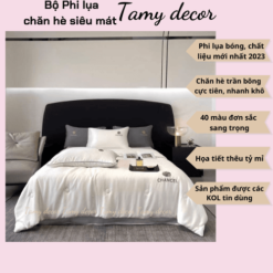 Bộ chăn ga phi lụa trơn nhà TamyDecor sang trọng 40 màu nhập khẩu » TamyDecor - Chăn ga gối đệm 24 6 » TamyDecor - Chăn ga gối đệm