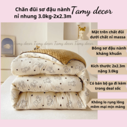 Chăn đông đũi sơ đậu nành nặng 3kg TamyDecor » TamyDecor - Chăn ga gối đệm 256 » TamyDecor - Chăn ga gối đệm