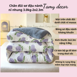 Chăn đông đũi sơ đậu nành nặng 3kg TamyDecor » TamyDecor - Chăn ga gối đệm 257 » TamyDecor - Chăn ga gối đệm