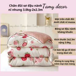 Chăn đông đũi sơ đậu nành nặng 3kg TamyDecor » TamyDecor - Chăn ga gối đệm 264 » TamyDecor - Chăn ga gối đệm