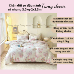 Alternative view of Chăn đông đũi sơ đậu nành nặng 3kg TamyDecor