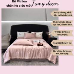Bộ chăn ga phi lụa trơn nhà TamyDecor sang trọng 40 màu nhập khẩu » TamyDecor - Chăn ga gối đệm 30 5 » TamyDecor - Chăn ga gối đệm
