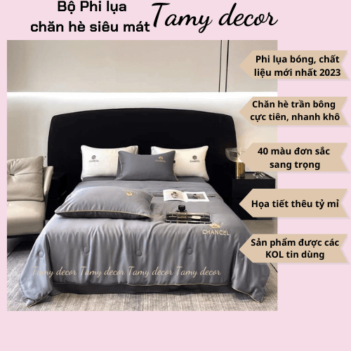 Bộ chăn ga phi lụa trơn nhà TamyDecor sang trọng 40 màu nhập khẩu » TamyDecor - Chăn ga gối đệm Bộ chăn ga phi lụa trơn nhà TamyDecor sang trọng 40 màu nhập khẩu - Ảnh 35