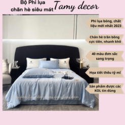 Bộ chăn ga phi lụa trơn nhà TamyDecor sang trọng 40 màu nhập khẩu » TamyDecor - Chăn ga gối đệm 35 8 » TamyDecor - Chăn ga gối đệm