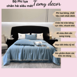 Bộ chăn ga phi lụa trơn nhà TamyDecor sang trọng 40 màu nhập khẩu » TamyDecor - Chăn ga gối đệm 38 8 » TamyDecor - Chăn ga gối đệm