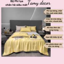Bộ chăn ga phi lụa trơn nhà TamyDecor sang trọng 40 màu nhập khẩu » TamyDecor - Chăn ga gối đệm 40 8 » TamyDecor - Chăn ga gối đệm