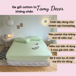 Ga gối cotton tc 3 món không chăn màu trơn TamyDecor » TamyDecor - Chăn ga gối đệm 41 2 » TamyDecor - Chăn ga gối đệm