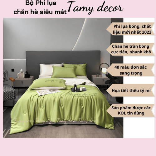 Bộ chăn ga phi lụa trơn nhà TamyDecor sang trọng 40 màu nhập khẩu » TamyDecor - Chăn ga gối đệm Bộ chăn ga phi lụa trơn nhà TamyDecor sang trọng 40 màu nhập khẩu - Ảnh 42