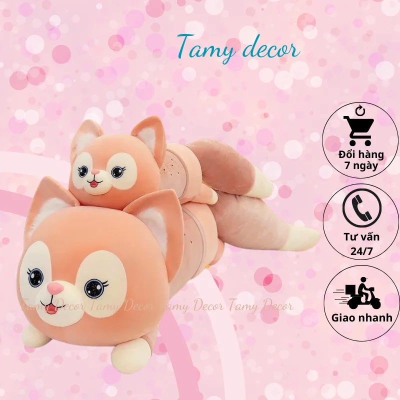 Gấu Bông Hồ Ly Đuôi Dài TamyDecor