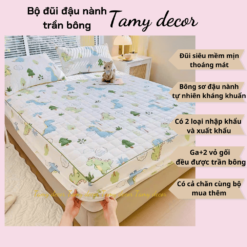 Bộ ga gối cotton đũi sơ đậu nành soybean trần bông cả gối có bán thêm chăn TamyDecor » TamyDecor - Chăn ga gối đệm 7 7 » TamyDecor - Chăn ga gối đệm