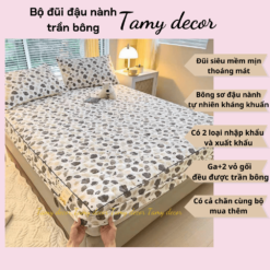 Bộ ga gối cotton đũi sơ đậu nành soybean trần bông cả gối có bán thêm chăn TamyDecor » TamyDecor - Chăn ga gối đệm 8 5 » TamyDecor - Chăn ga gối đệm