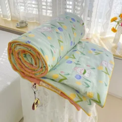 Alternative view of Chăn hè đũi sơ đậu nành cao cấp phong cách Hàn Quốc TamyDecor