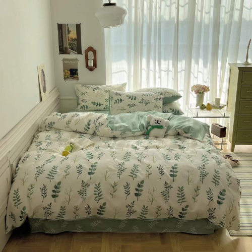 Bộ Chăn Ga Gối Cotton 100% Hình Hoa Lá TamyDecor » TamyDecor - Chăn ga gối đệm Bộ Chăn Ga Gối Cotton 100% Hình Hoa Lá TamyDecor - Ảnh 6