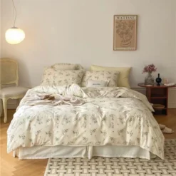 Alternative view of Bộ Chăn Ga Gối Cotton 100% Hình Hoa Lá TamyDecor