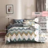 Bộ Chăn Ga Gối Cotton 100% Nhiều Hình Kẻ 4 Món Tamy Decor