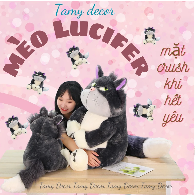 Gấu bông mèo Lucifer mặt quạo cao cấp Tamy Decor » TamyDecor - Chăn ga gối đệm Gấu bông mèo Lucifer mặt quạo cao cấp Tamy Decor - Ảnh 3