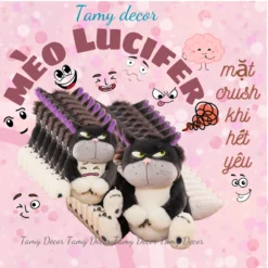 Alternative view of Gấu bông mèo Lucifer mặt quạo cao cấp Tamy Decor