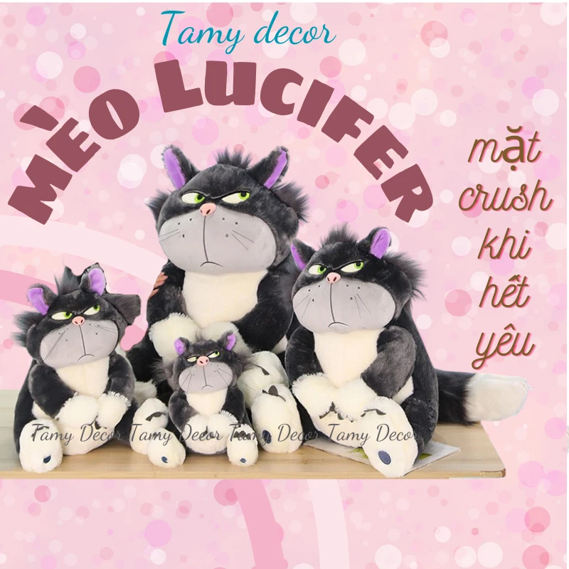 Gấu bông mèo Lucifer mặt quạo cao cấp Tamy Decor » TamyDecor - Chăn ga gối đệm Gấu bông mèo Lucifer mặt quạo cao cấp Tamy Decor - Ảnh 5