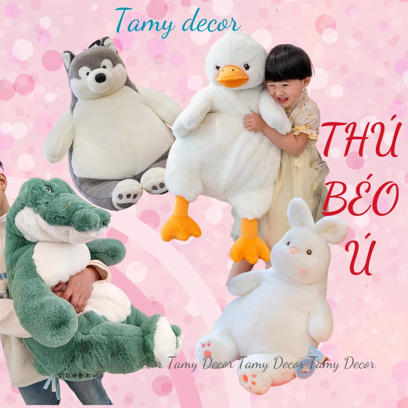 Gấu bông béo ú bụng bia đáng yêu Tamy Decor