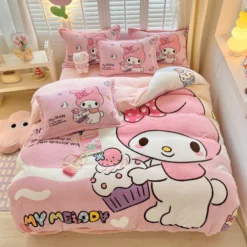 Alternative view of Set chăn ga nỉ tuyết hoạt hình Tamy Decor