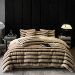 Bộ chăn ga nỉ nhung sọc Tamy Bedding » TamyDecor - Chăn ga gối đệm ni2 » TamyDecor - Chăn ga gối đệm